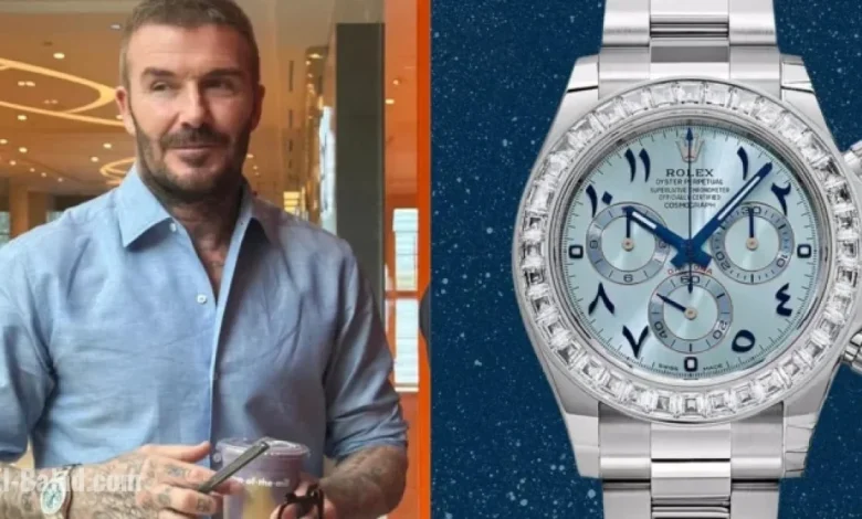David Beckham Dons £250k Platinum Rolex, Crafted from Rare Metal