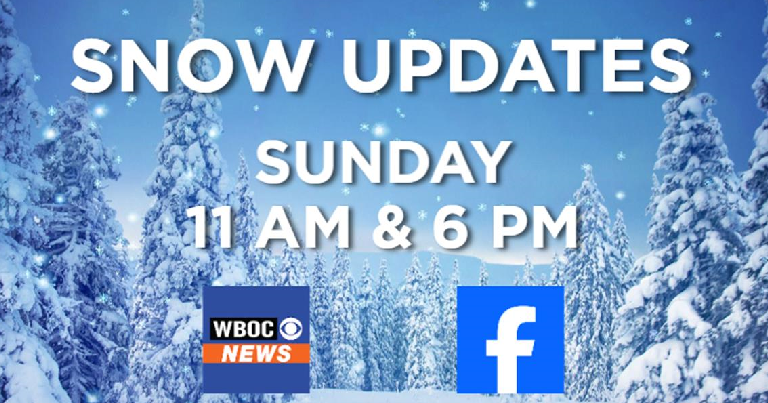 Delmarva braces for Sunday snowfall