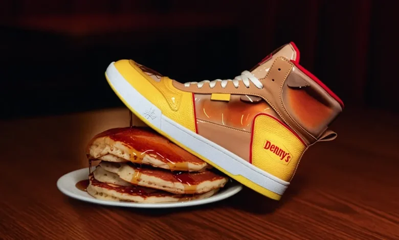 Denny's made sneakers with real syrup. Here's how to get a pair.