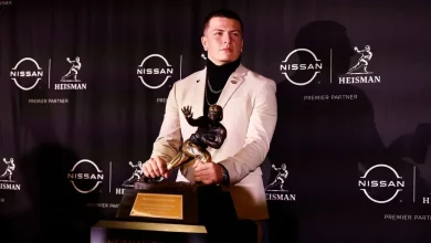 Diego Pavia's turtleneck and chains headline Heisman Trophy finalist fashion