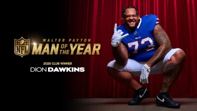 Dion Dawkins named Buffalo Bills Club Winner for 2025 Walter Payton Man of the Year