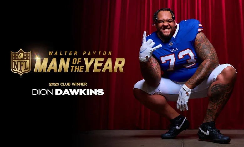 Dion Dawkins named Buffalo Bills Club Winner for 2025 Walter Payton Man of the Year