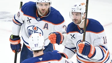 Draisaitl nets 1,000th point on power play against Penguins