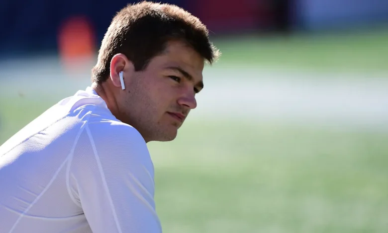 Drake Maye’s wife Ann turns heads in workout fit selfie before Patriots MNF game