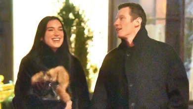 Dua Lipa Bundles Up in Fur Coat for Dinner Date with Callum Turner in NYC