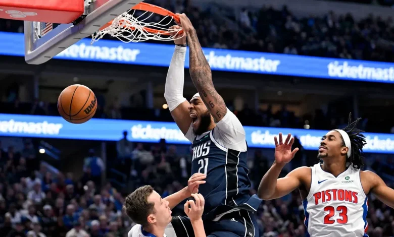 Duncan Robinson inury: Detroit Pistons wing exits vs Dallas Mavericks