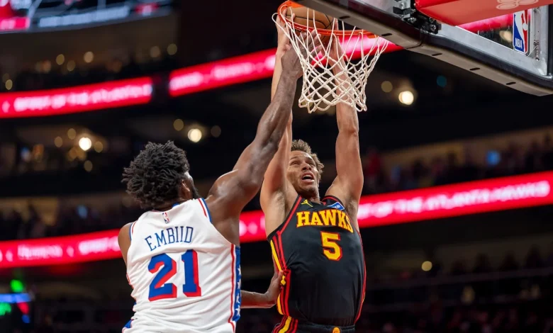 Dyson Daniels and Onyeka Okongwu lead the Hawks past the 76ers, 120-117