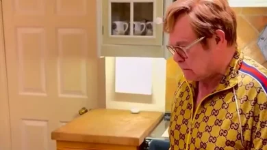 Elton John mocks his own Christmas hit with spoof video