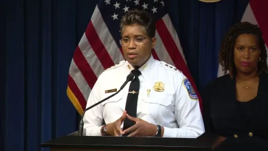 Emotional sendoff as DC police chief steps down as crime data probe looms