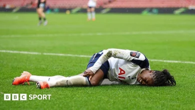 England and Spurs' Naz out for season with ACL injury