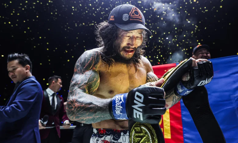 Enkh-Orgil Baatarkhuu Shuts Down Fabricio Andrade, Captures The ONE Bantamweight MMA World Title