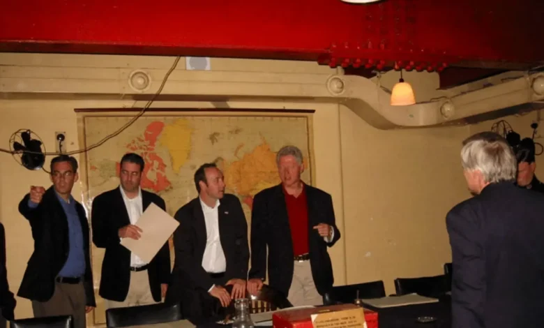 Epstein File Pic Shows Kevin Spacey Chopping It Up With Bill Clinton