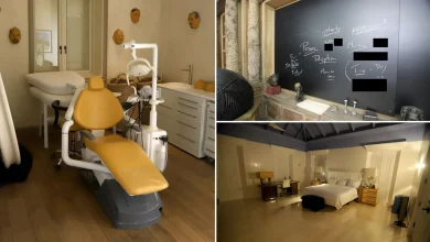 Epstein latest: Dozens more images released of Epstein island - including masks on wall