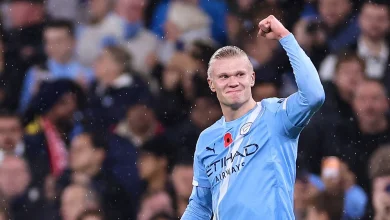 Erling Haaland becomes fastest player to 100 Premier League goals with league-best 15th goal of season