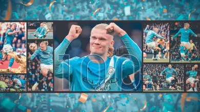 Erling Haaland smashes 100th Premier League goal record in fastest ever time - with Alan Shearer's top goalscorer spot in his sights