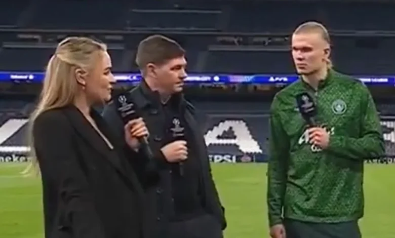 Erling Haaland's cheeky Arsenal comment to Laura Woods speaks volumes after Man City win