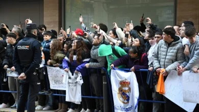 Euforia total en Talavera a la llegada de los jugadores del Real Madrid al hotel de concentración