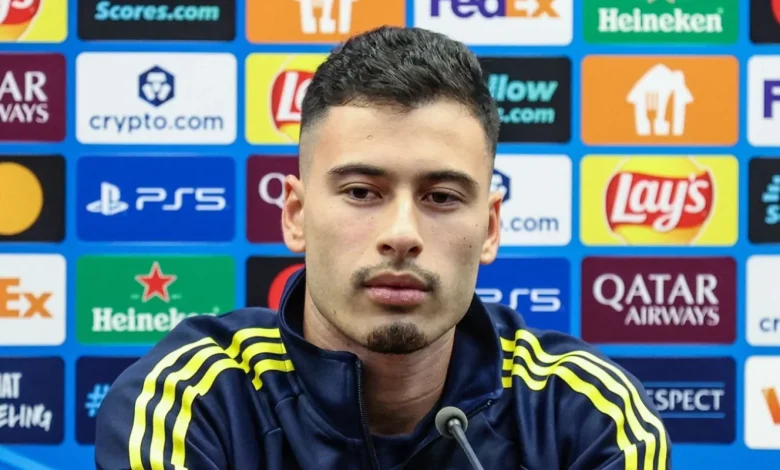 Every word of Gabriel Martinelli’s pre-Club Brugge presser