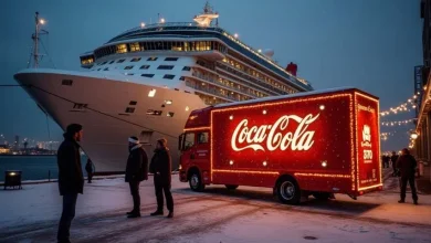 Experience The Ultimate Christmas Celebration In Hamburg With AIDAnova And The Coca Cola Christmas Truck