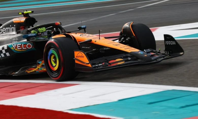F1 Abu Dhabi GP: Lando Norris pips Max Verstappen to go quickest in FP1