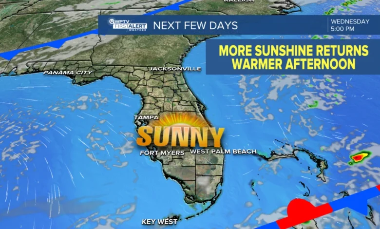 FORECAST: Seasonably dry weather expected for remainder of the week