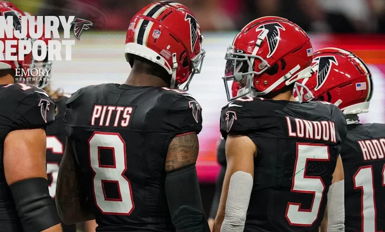 Falcons injury report: Drake London out, 4 starters questionable vs. Tampa Bay Buccaneers