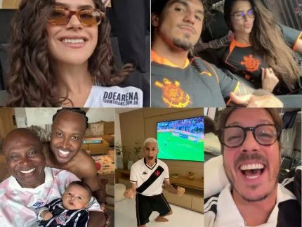 Famosos celebram a chegada de Vasco e Corinthians à final da Copa do Brasil