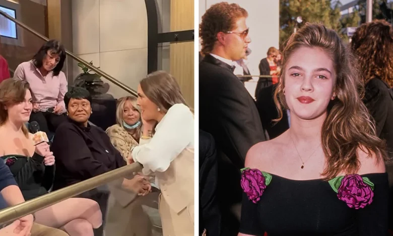 Fan Recreates Drew Barrymore’s Iconic 1989 Oscars Dress For Her Show And Her Reaction Goes Viral