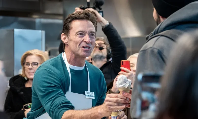 Fans pack Greenfield Kopp’s as Hugh Jackman serves free custard