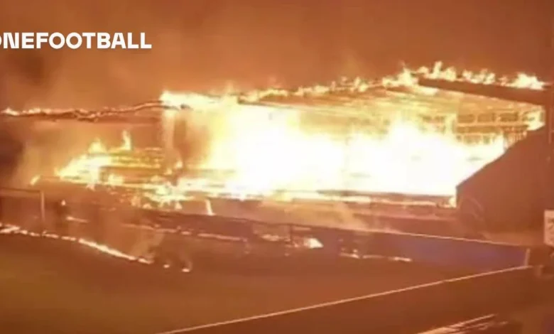 🎥 Fans vent fury after relegation: top-flight stadium in Europe set ablaze