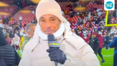 Fans worry after ex- NFL star Rodney Harrison freezes mid-sentence during live broadcast | Hindustan Times