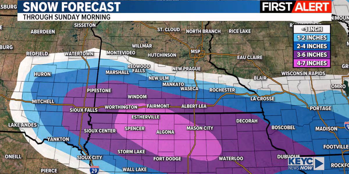 Fast moving system will bring several inches of snow today and tonight