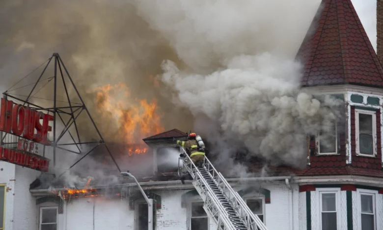 Fire at the House of Ludington