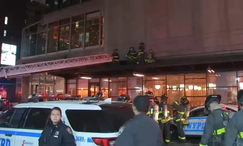 Firefighters Respond to Restaurant Fire in Chelsea, Manhattan