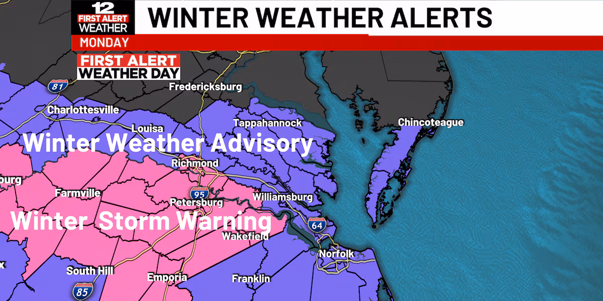 First Alert Weather Day: Monday snow day