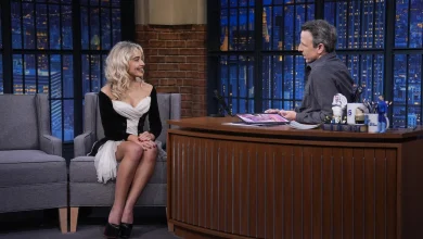 First Look: Sabrina Carpenter, Josh O’Connor Appear On Monday’s “Late Night With Seth Mey...