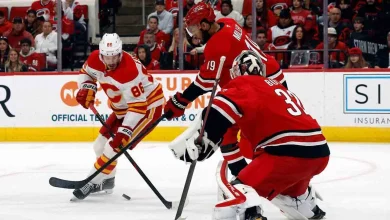 Flames can't solve Bussi in OT loss to Hurricanes