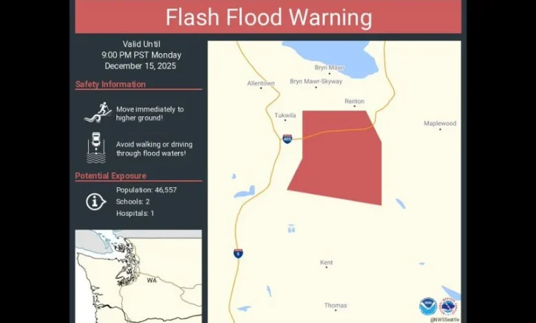 Flash flood warning issued after Green River Levee fails in King County
