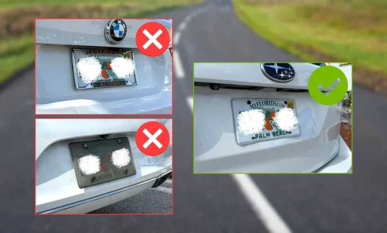 Florida makes common license plate accessories a crime: Here’s what’s banned