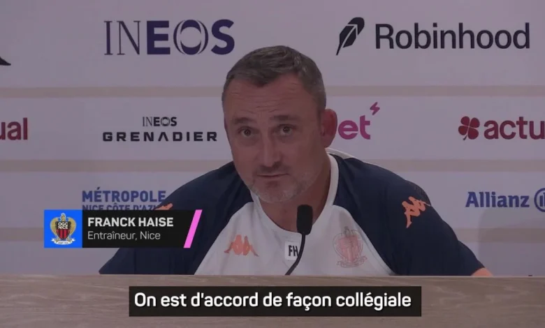 Football - Ligue 1 - Nice : Franck Haise : « C'est le moment de faire bloc »