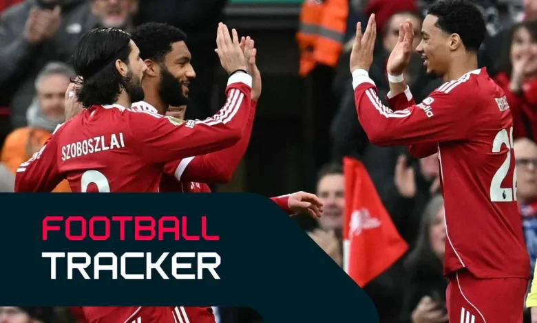 Football Tracker: Liverpool leading Brighton, Palmer puts Chelsea ahead against Everton