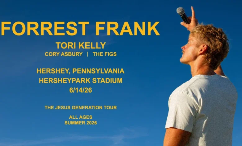 Forrest Frank to Perform at Hersheypark Stadium in 2026
