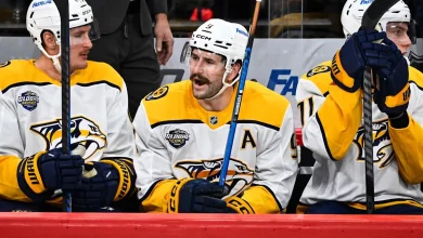 Forsberg's hat trick leads Predators to a 5-2 victory over Blues