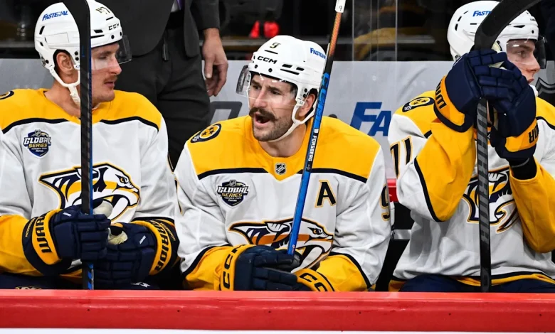 Forsberg's hat trick leads Predators to a 5-2 victory over Blues