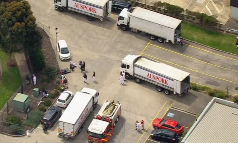 Fourteen people hospitalised after poisonous gas leak at Melbourne pork factory