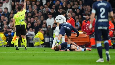 Fran García se fue expulsado contra el Celta por dos amonestaciones en un minuto