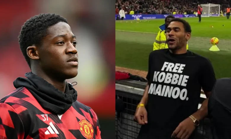 'Free Kobbie Mainoo!' - Man Utd midfielder at risk of new rift with Ruben Amorim after brother wears eye-catching t-shirt during 4-4 draw with Bournemouth
