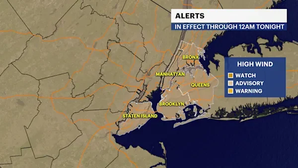 Frigid overnight before major warmup on Wednesday in The Bronx
