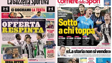 Gallery: ‘Hot Sunday for Scudetto, ‘Milan first’ – Today’s front pages in Italy