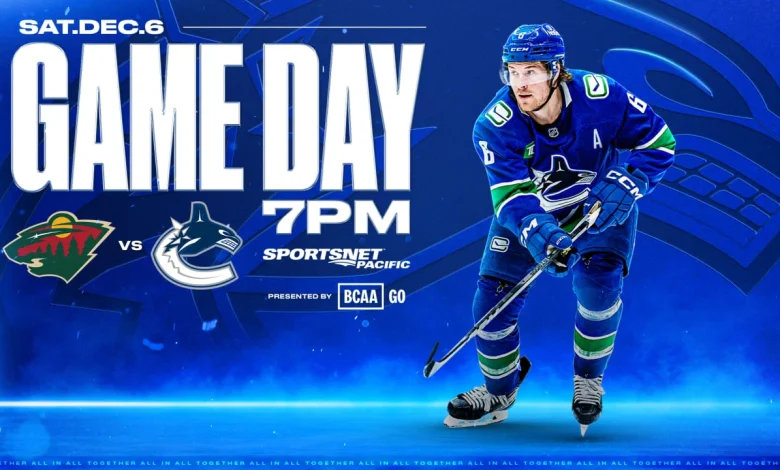 Game Notes: Canucks vs. Wild